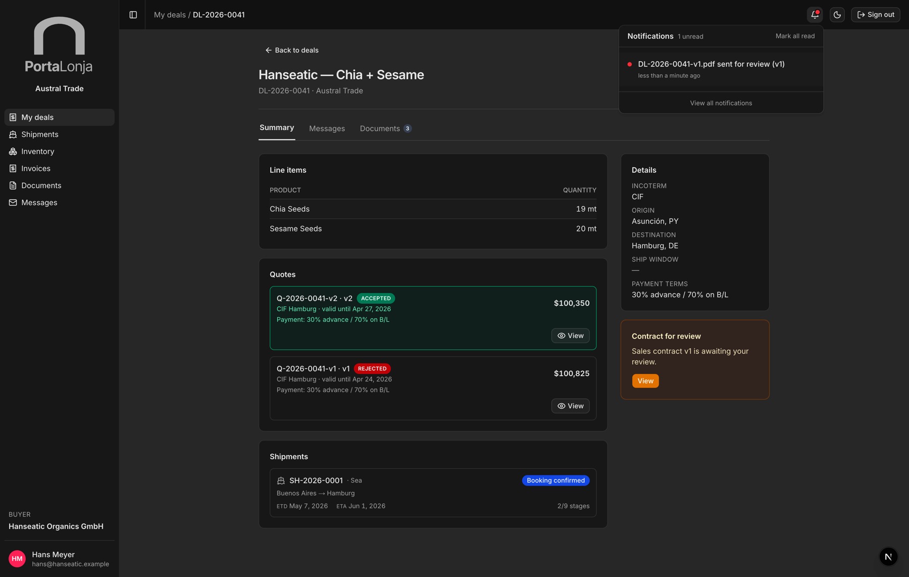 Client portal